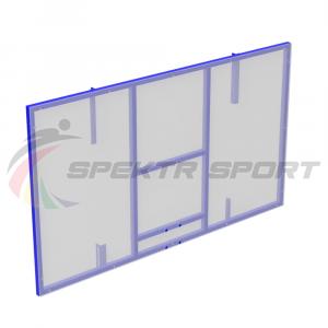 Купить Щит баскетбольный 1800х1050 мм оргстекло 10 мм на металлической раме в Наро-Фоминске 